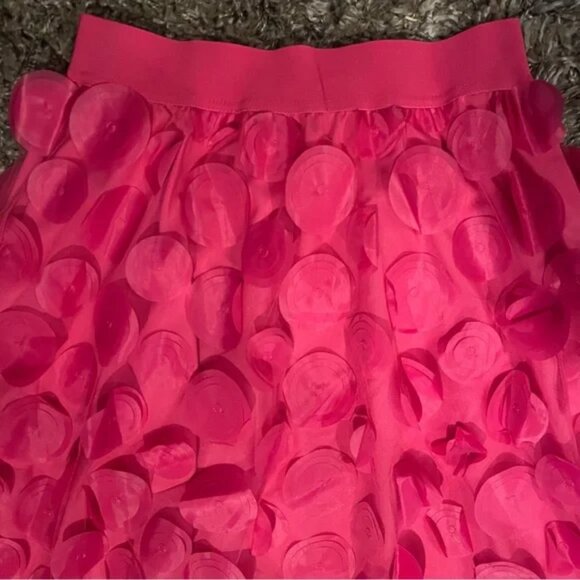 Polka Dot Applique High Waisted Midi Skirt - Picture 9 of 14